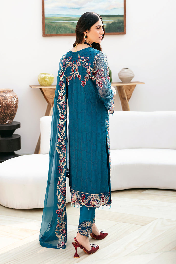 Ramsha | Chevron Chiffon Collection | A-811 -  Ramsha Casuals - Original Designer Dress - House of Maryam