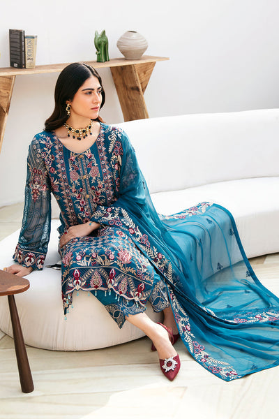 Ramsha | Chevron Chiffon Collection | A-811 -  Ramsha Casuals - Original Designer Dress - House of Maryam