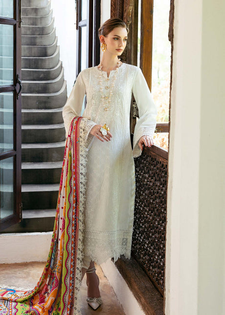 kanwal Malik | Mayal Luxury Lawn | Cerise -  Kanwal Malik Luxury - Original Designer Dress - House of Maryam
