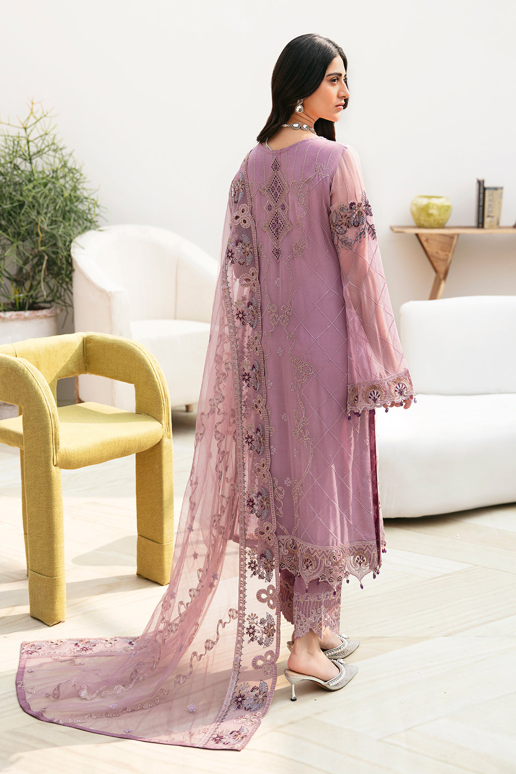 Ramsha | Chevron Chiffon Collection | A-801 -  Ramsha Ladies Clothes - Original Designer Dress - House of Maryam