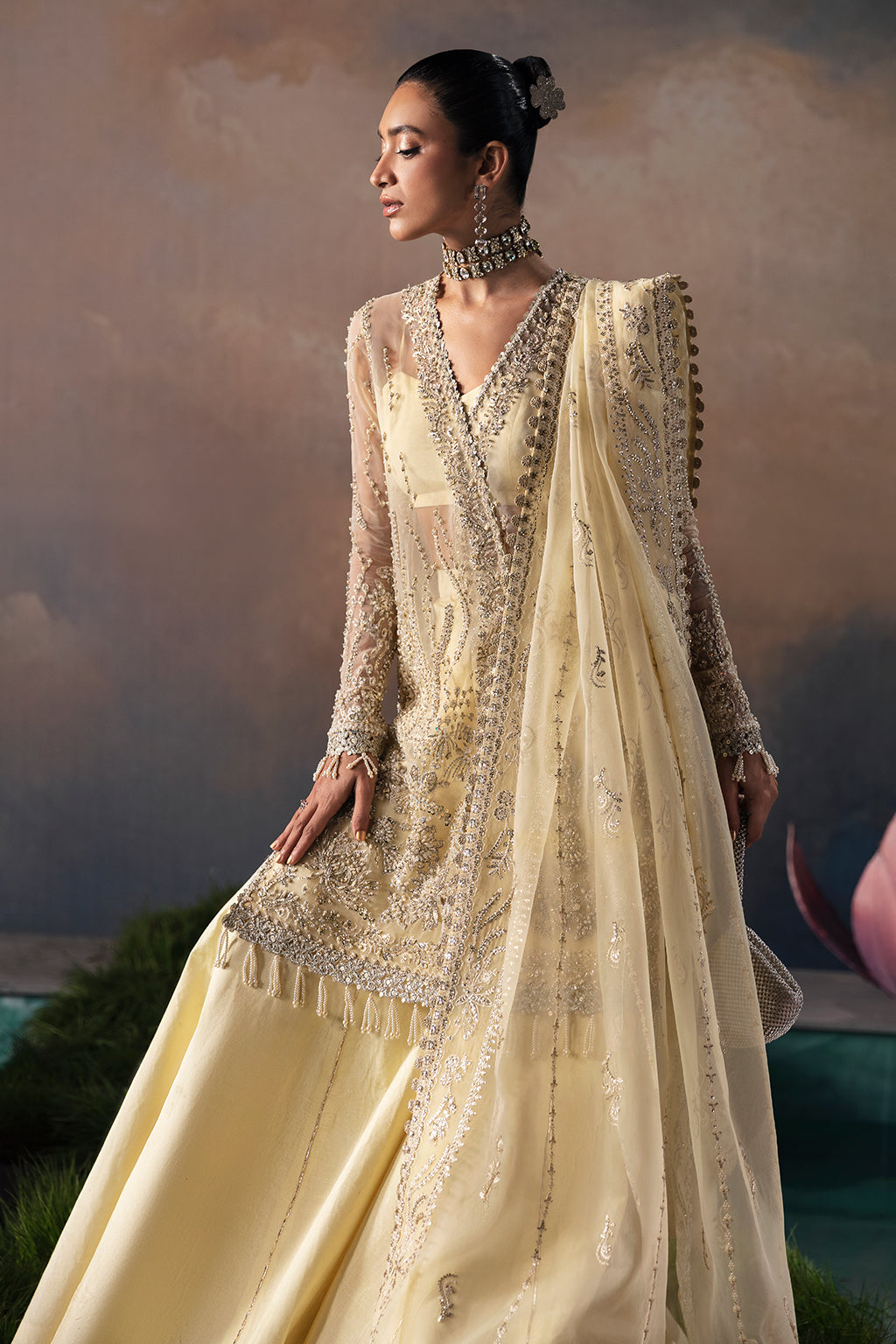 Afrozeh | Wild Flower Bloom Luxury Formals | Luana -  Afrozeh Bridal - Original Designer Dress - House of Maryam
