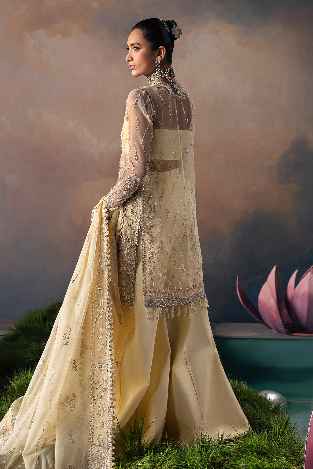 Afrozeh | Wild Flower Bloom Luxury Formals | Luana -  Afrozeh Bridal - Original Designer Dress - House of Maryam