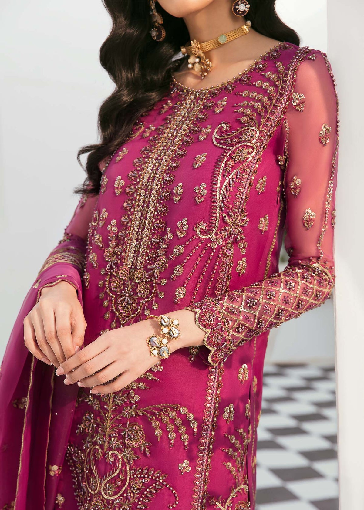Akbar Aslam Isla organza formal suit, photo 5