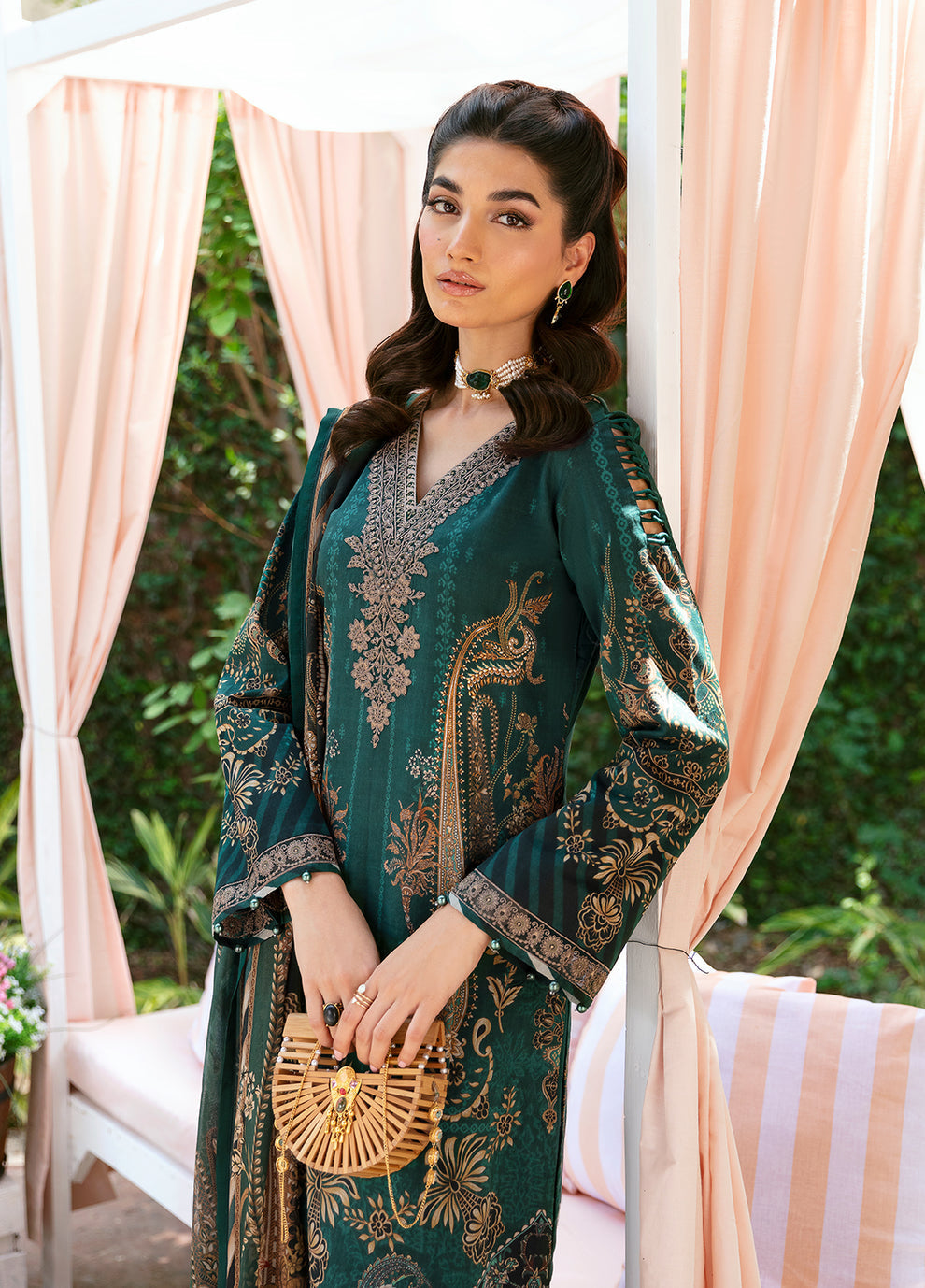 Gulaal | Summer Glow Lawn 24 | EMMELINE (GL-L-24V3-08) -  Gulaal Luxury - Original Designer Dress - House of Maryam