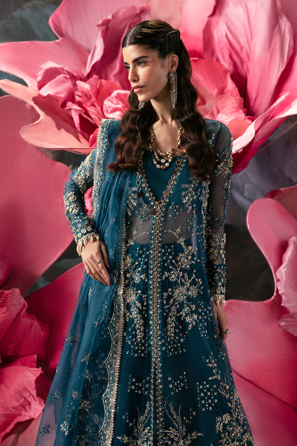 Afrozeh | Wild Flower Bloom Luxury Formals | Liza -  Afrozeh Formal - Original Designer Dress - House of Maryam