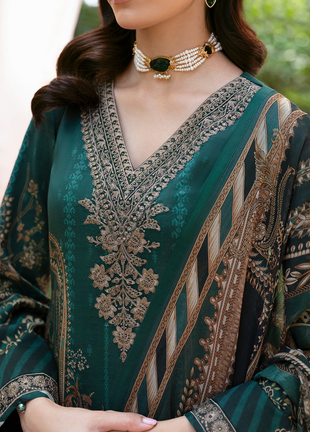 Gulaal | Summer Glow Lawn 24 | EMMELINE (GL-L-24V3-08) -  Gulaal Luxury - Original Designer Dress - House of Maryam