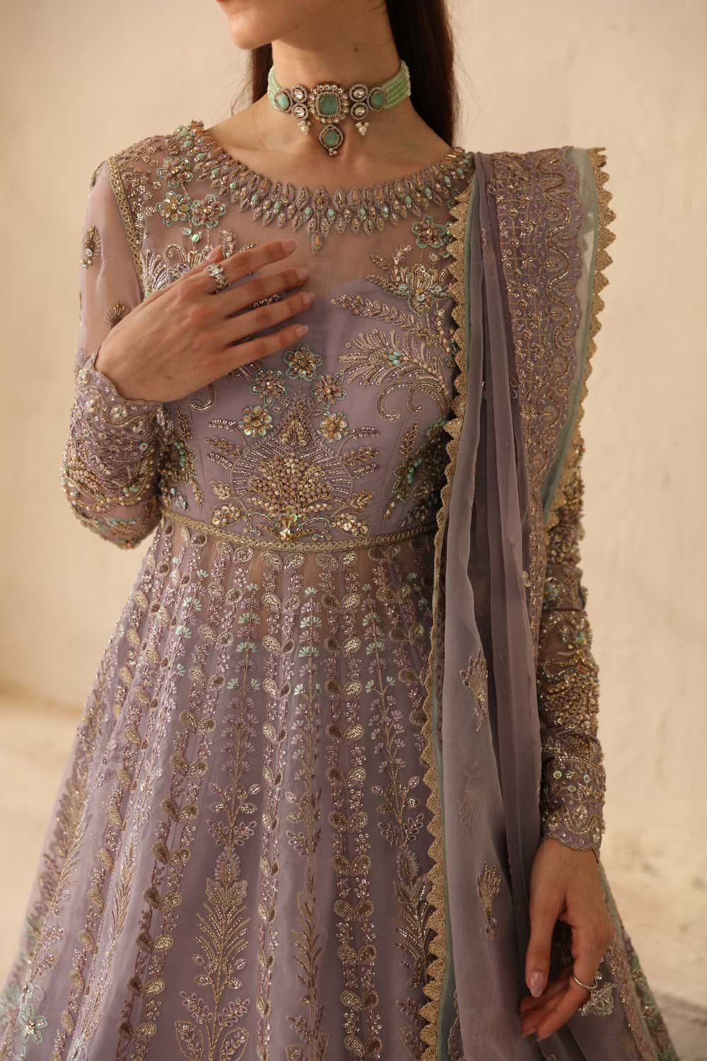 Akbar Aslam Lilia organza lehenga set, photo 3