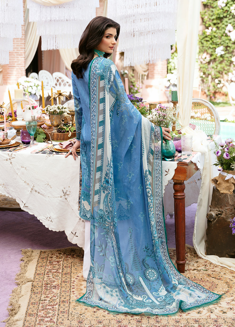 Gulaal | Summer Glow Lawn 24 | ELAINE (GL-L-24V3-07) -  Gulaal Luxury - Original Designer Dress - House of Maryam