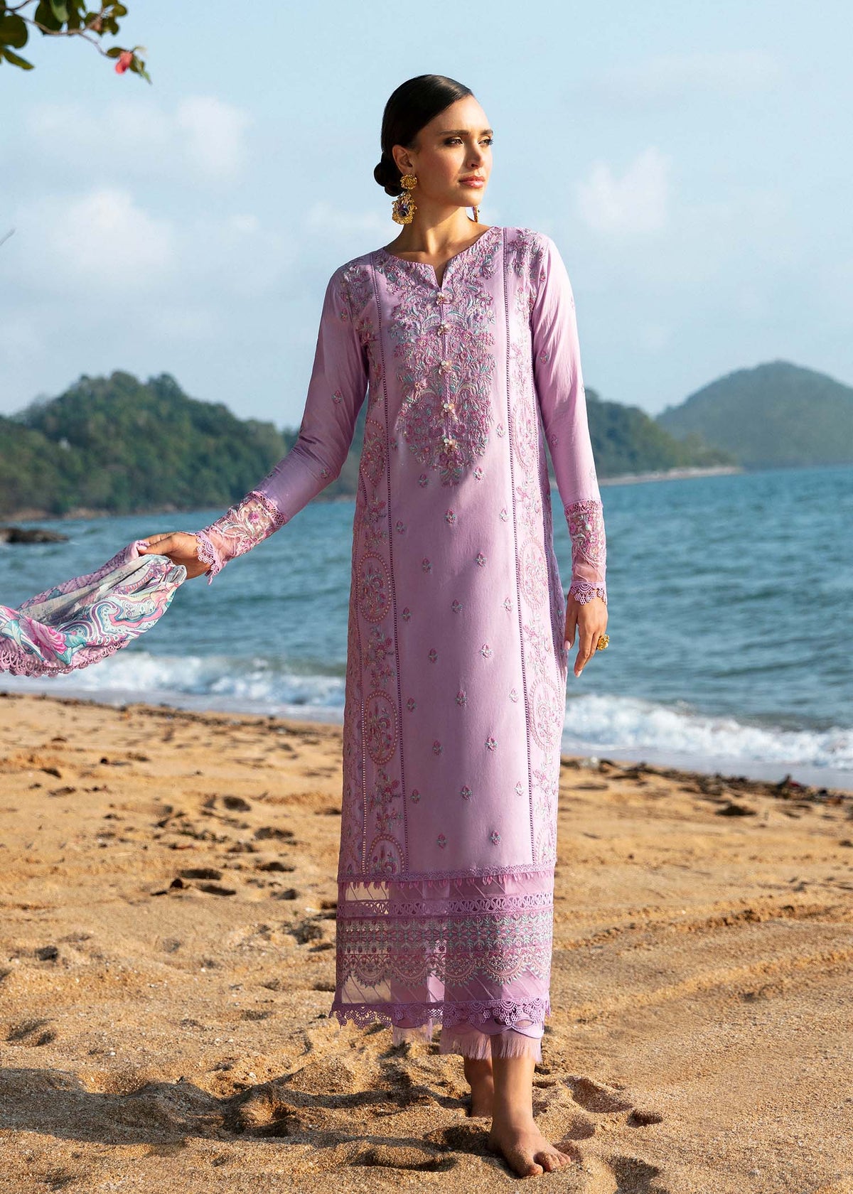 kanwal Malik | Mayal Luxury Lawn | Siham -  Kanwal Malik Luxury - Original Designer Dress - House of Maryam