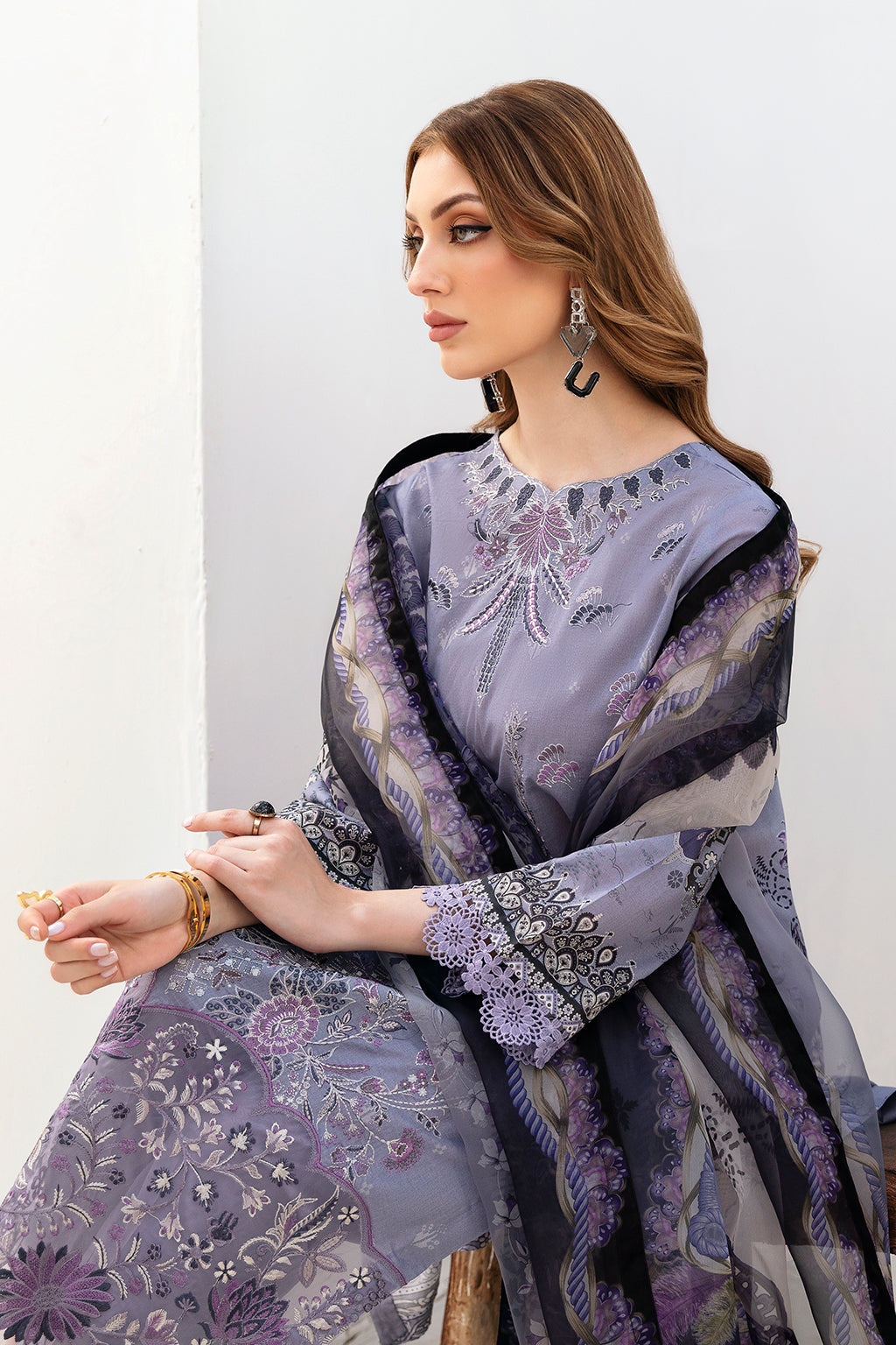 Ramsha | Ghazal Lawn 24 | G-202 -  Ramsha Luxury - Original Designer Dress - House of Maryam