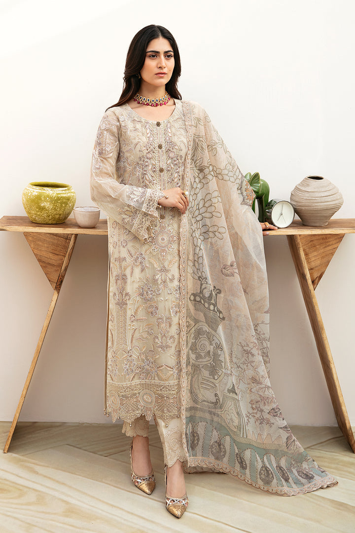 Ramsha | Chevron Chiffon Collection | A-802 -  Ramsha Casuals - Original Designer Dress - House of Maryam