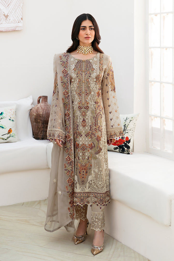 Ramsha | Chevron Chiffon Collection | A-806 -  Ramsha Casuals - Original Designer Dress - House of Maryam