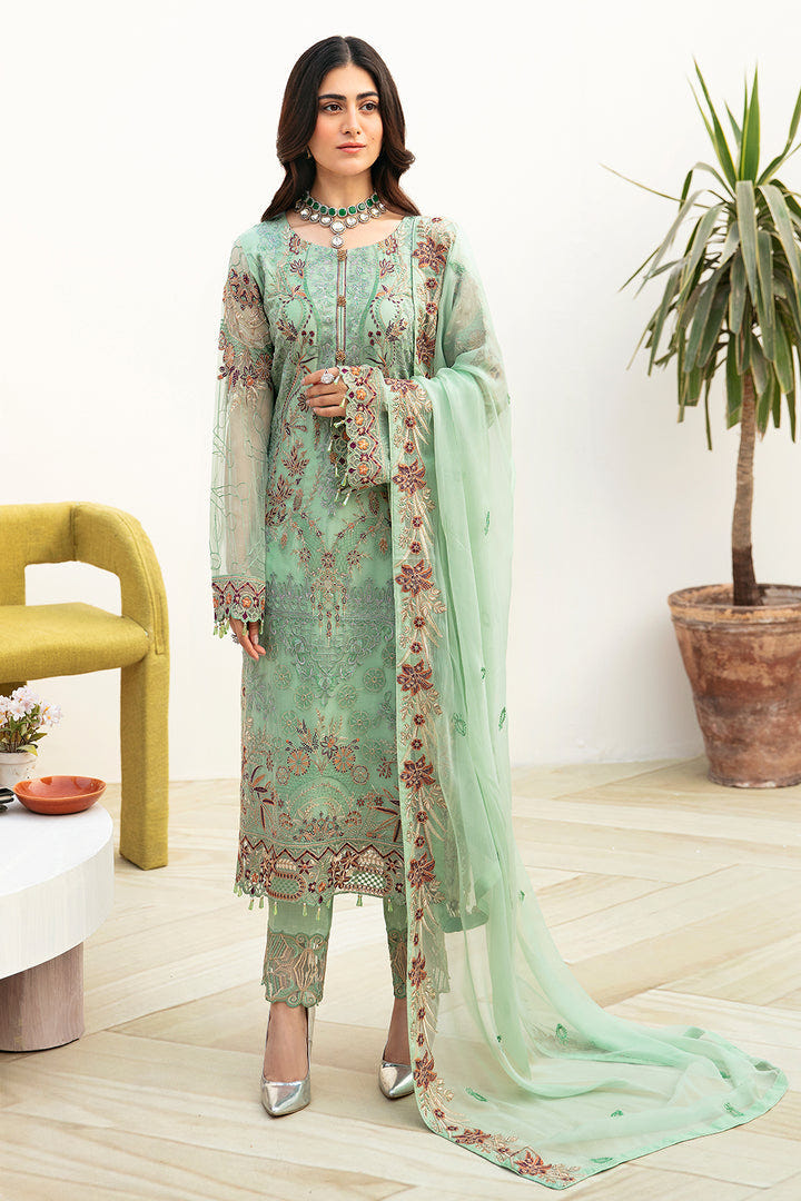 Ramsha | Chevron Chiffon Collection | A-804 -  Ramsha Casuals - Original Designer Dress - House of Maryam