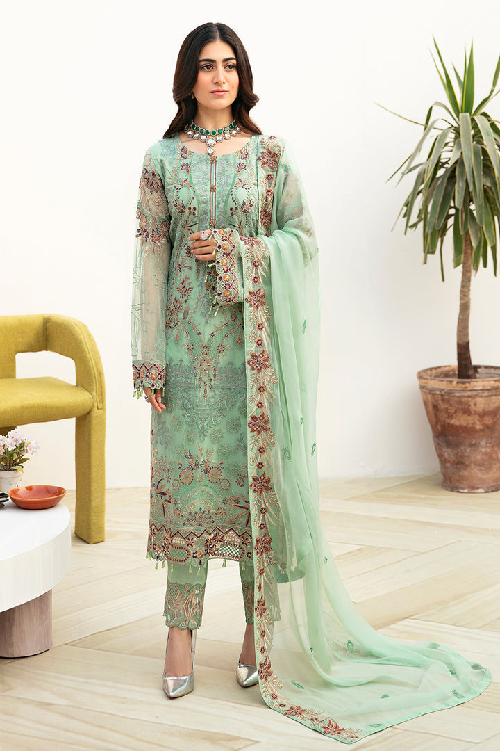 Ramsha | Chevron Chiffon Collection | A-804 -  Ramsha Casuals - Original Designer Dress - House of Maryam