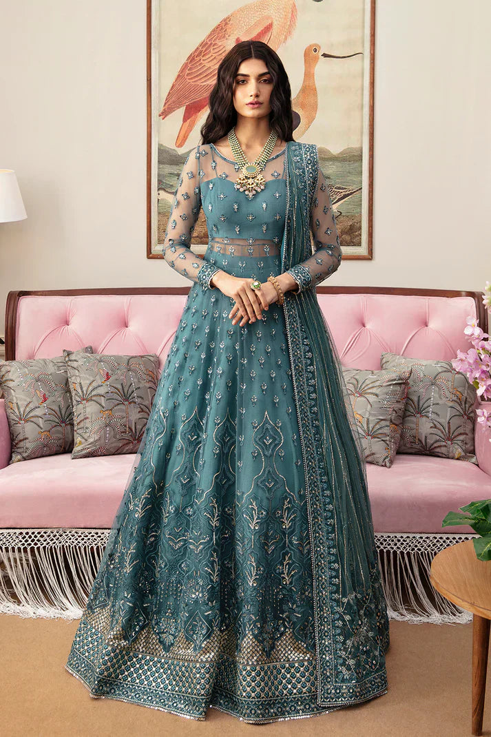 Ayzel | The Whispers of Grandeur | Lobelia -  Afrozeh Formal - Original Designer Dress - House of Maryam