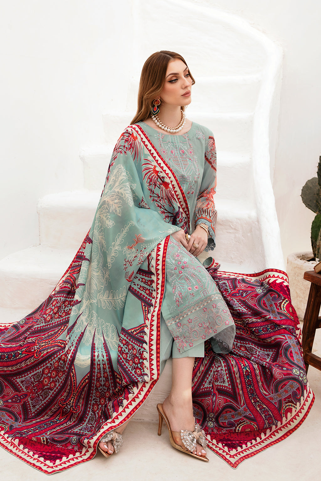 Ramsha | Ghazal Lawn 24 | G-209 -  Ramsha Luxury - Original Designer Dress - House of Maryam