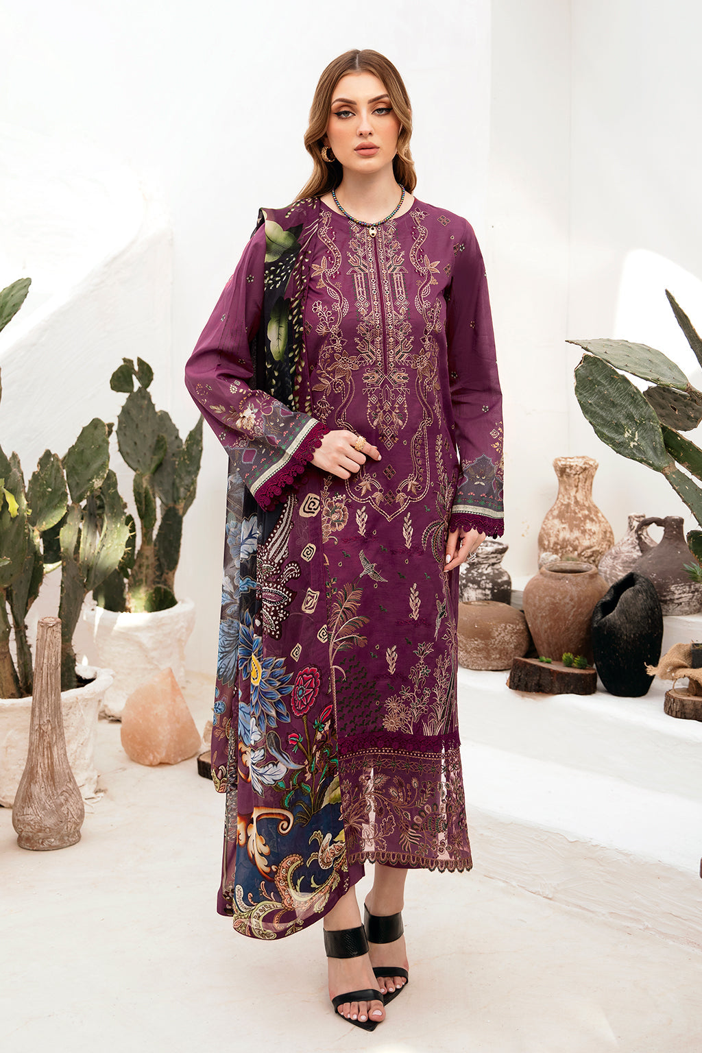 Ramsha | Ghazal Lawn 24 | G-205 -  Ramsha Luxury - Original Designer Dress - House of Maryam