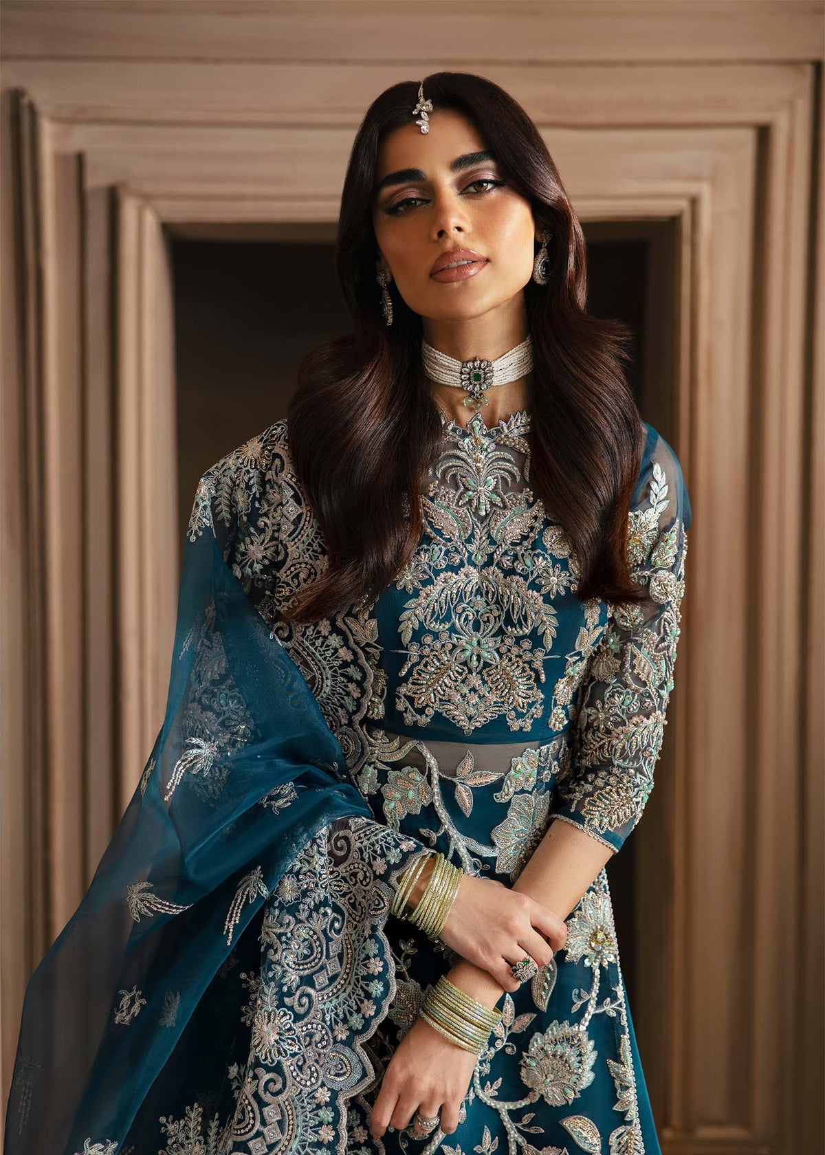 Akbar Aslam Calista organza shirt and sharara, photo 2