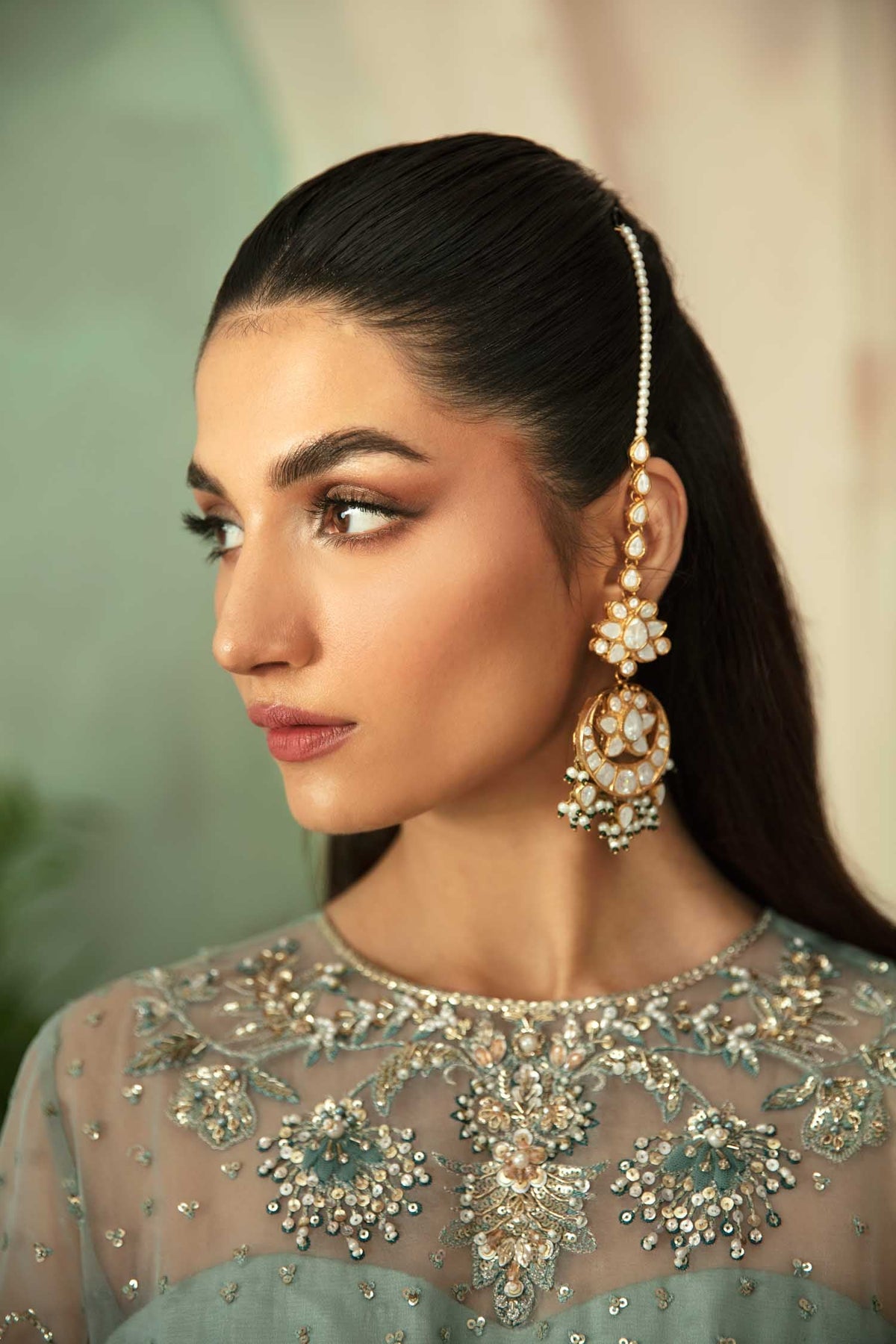 Akbar Aslam Frostine organza formal maxi and lehenga, photo 6