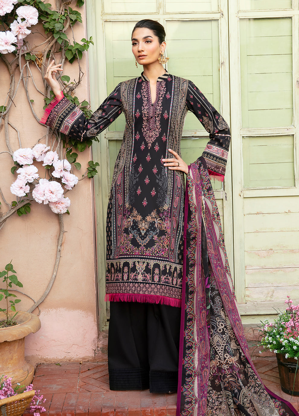 Gulaal | Summer Glow Lawn 24 | ANDREA (GL-L-24V3-06) -  Gulaal Luxury - Original Designer Dress - House of Maryam