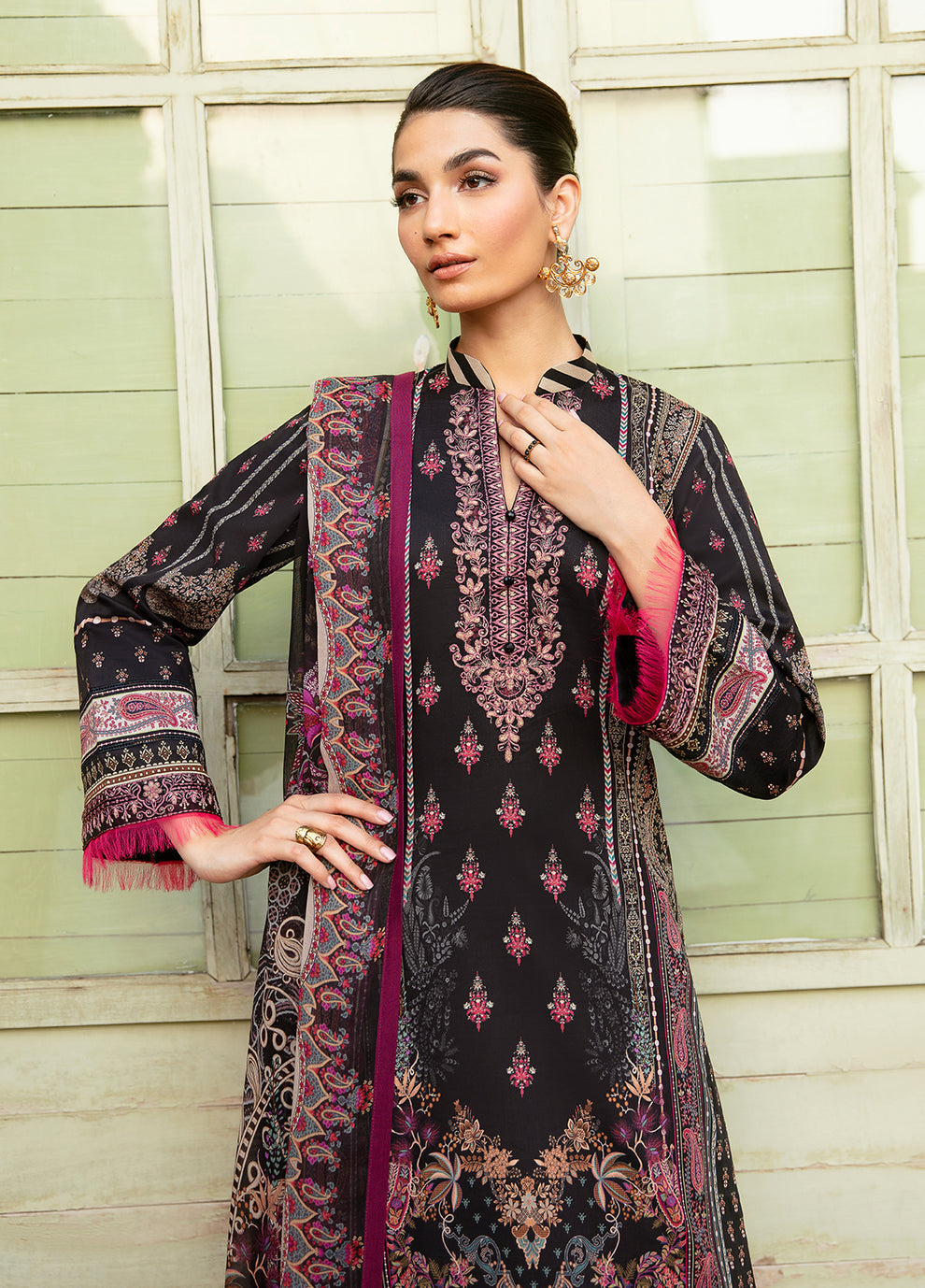 Gulaal | Summer Glow Lawn 24 | ANDREA (GL-L-24V3-06) -  Gulaal Luxury - Original Designer Dress - House of Maryam