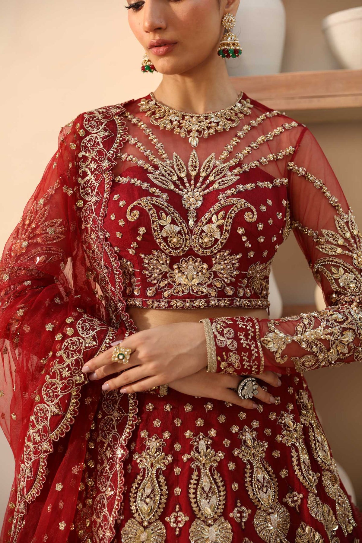 Akbar Aslam Embyrlen net formal maxi, photo 3