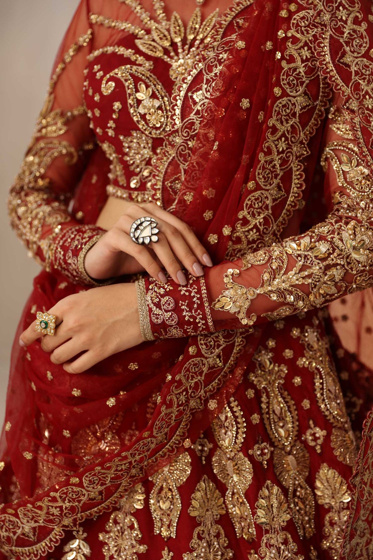 Akbar Aslam Embyrlen net formal maxi, photo 9
