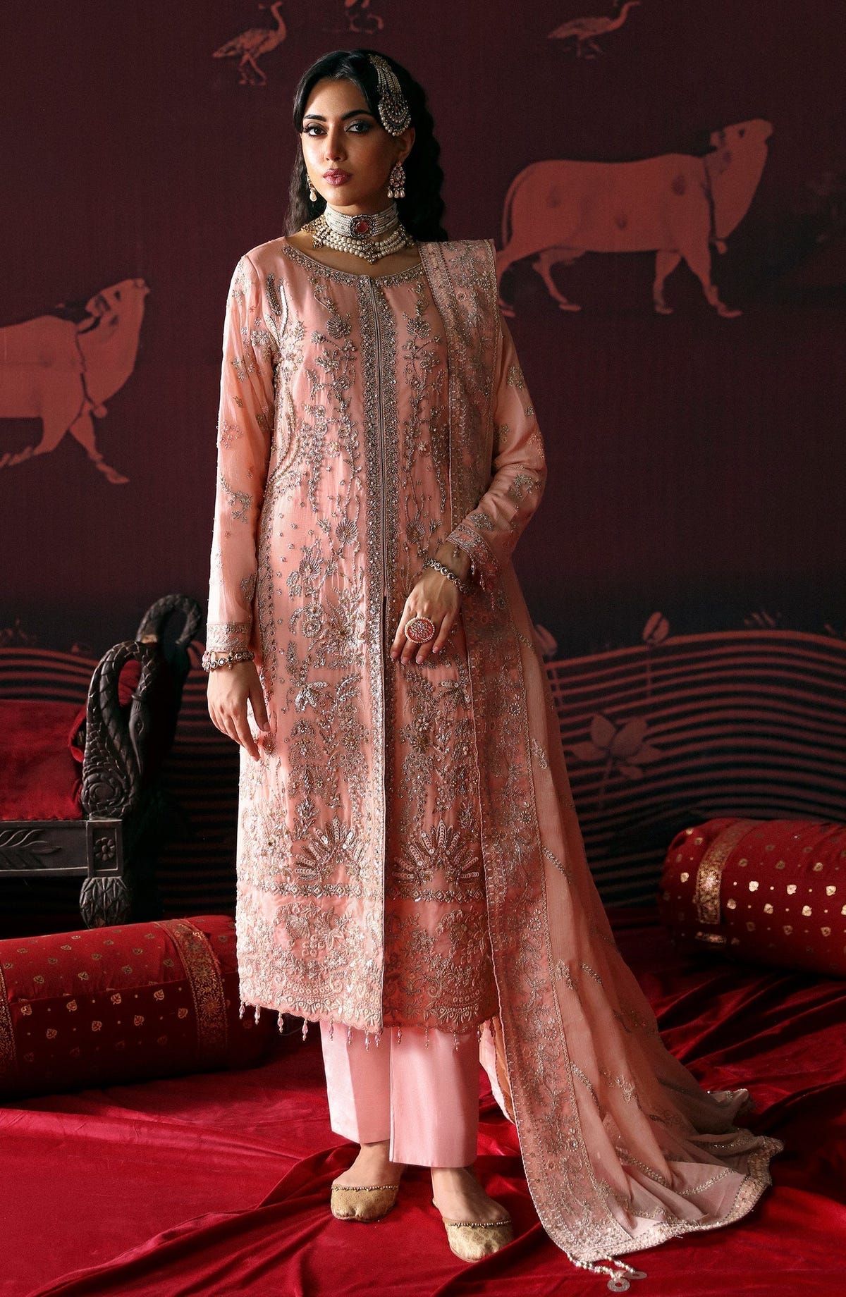 Emaan Adeel | Devdas Formals | NISHA -  Emaan Adeel Formal - Original Designer Dress - House of Maryam