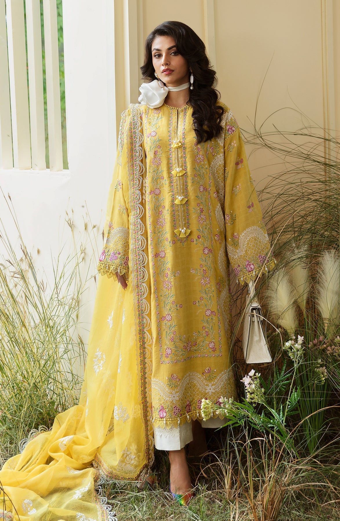Zevk | Flora Festive Lawn | LUMANI -  Zevk Luxury - Original Designer Dress - House of Maryam