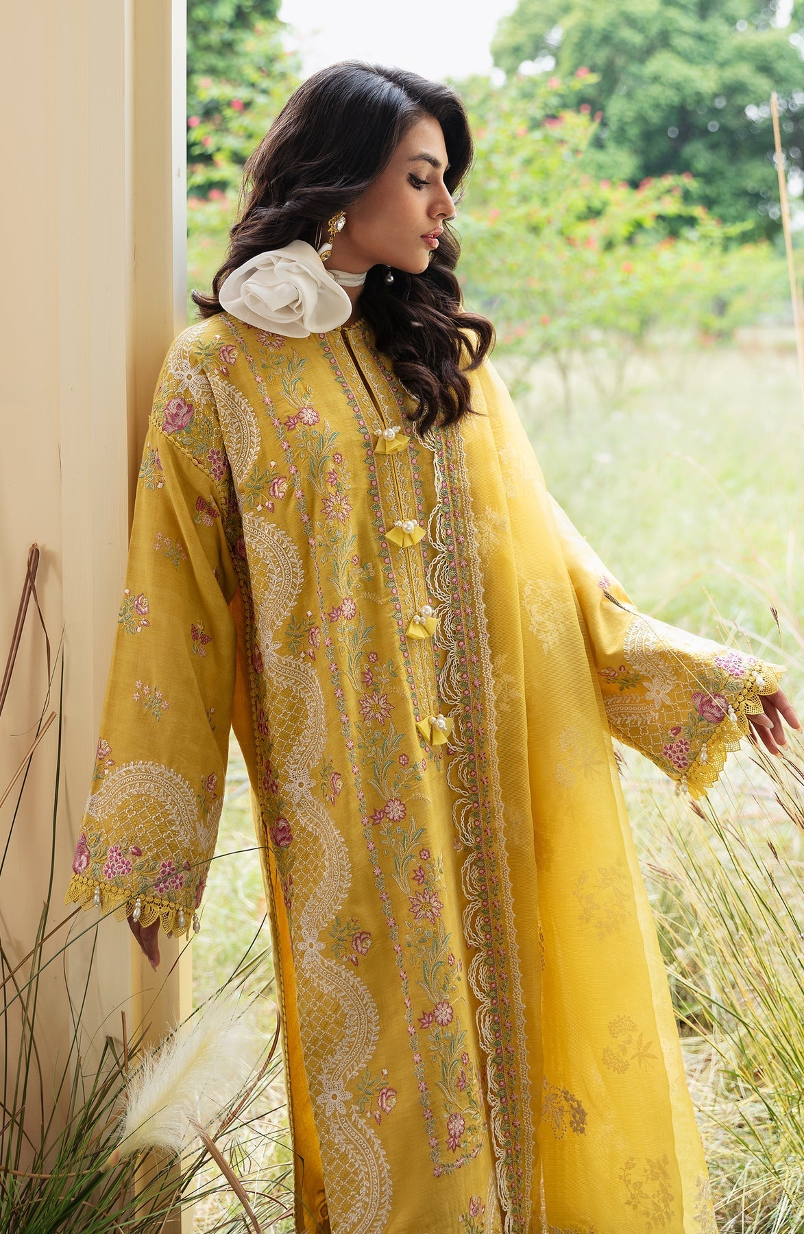 Zevk | Flora Festive Lawn | LUMANI -  Zevk Luxury - Original Designer Dress - House of Maryam