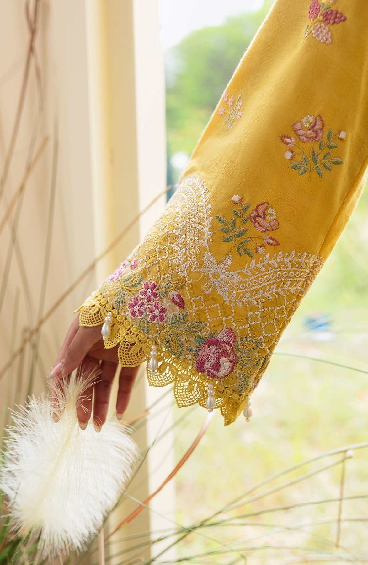 Zevk | Flora Festive Lawn | LUMANI -  Zevk Luxury - Original Designer Dress - House of Maryam