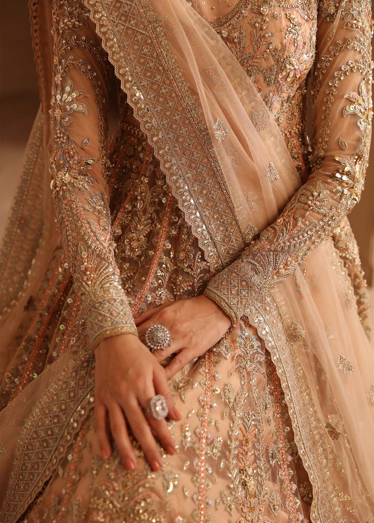 Akbar Aslam Aveline net formal maxi and lehenga, photo 4