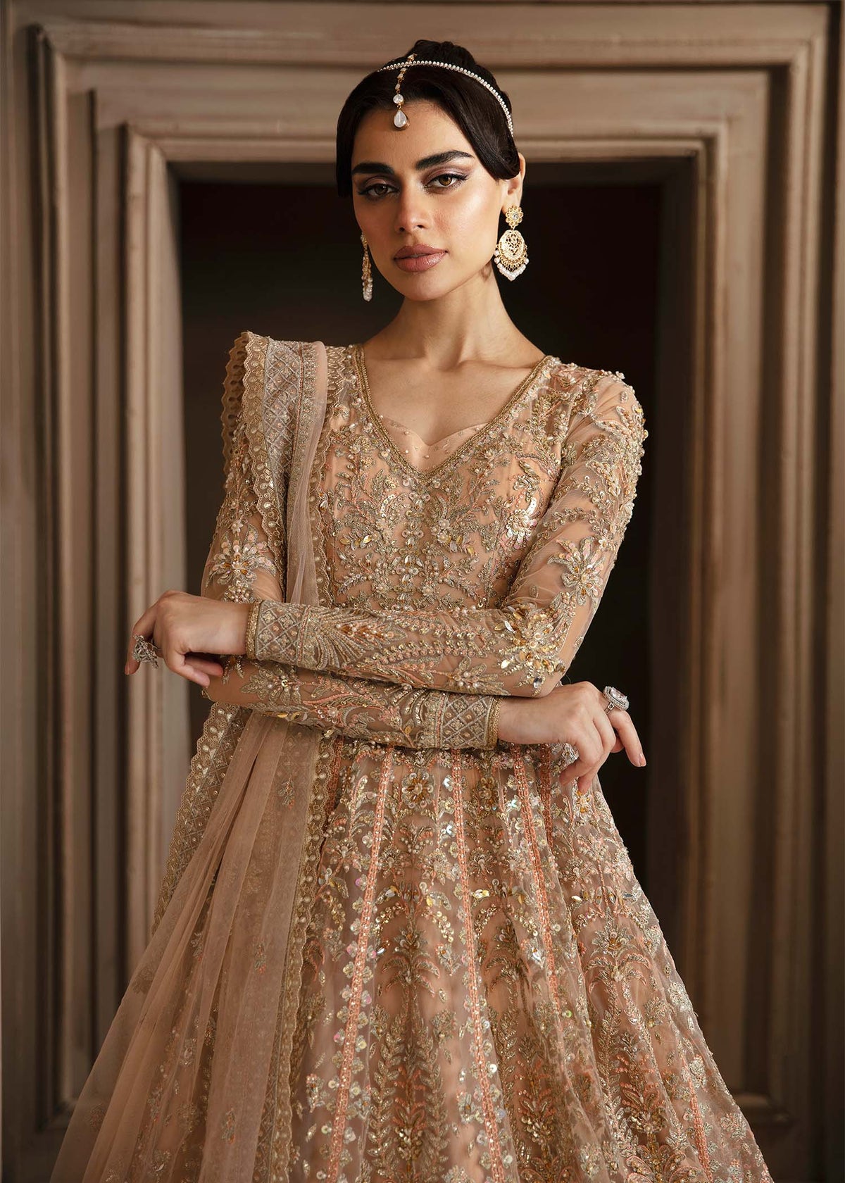 Akbar Aslam Aveline net formal maxi and lehenga, photo 5