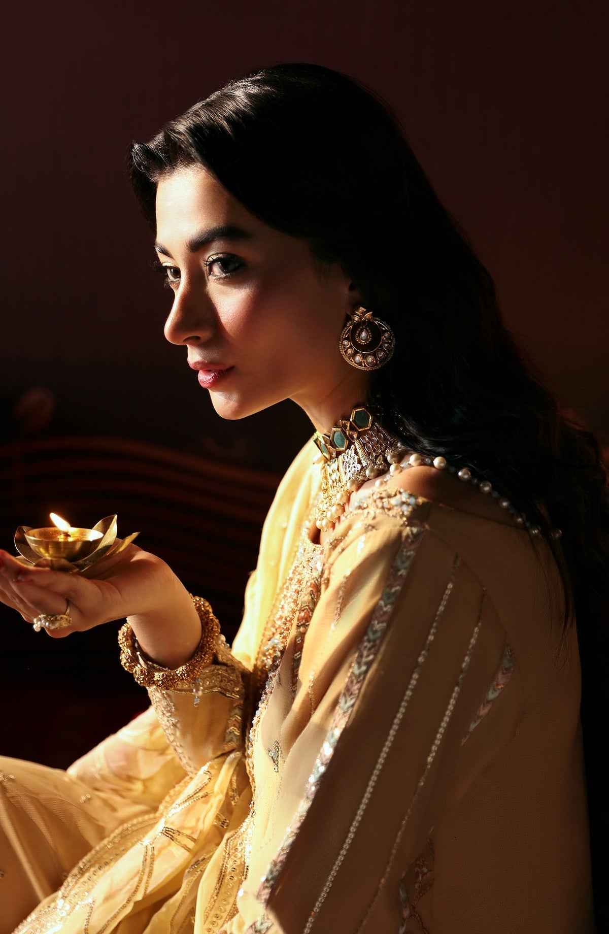 Emaan Adeel | Devdas Formals | MEERA -  Emaan Adeel Formal - Original Designer Dress - House of Maryam