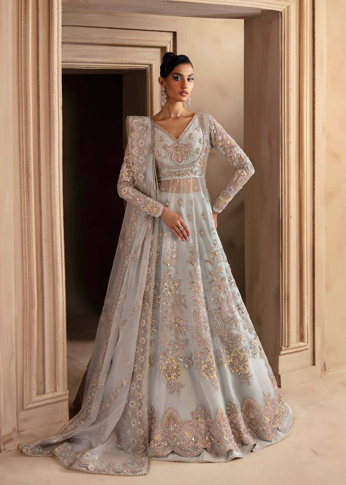 Akbar Aslam Ophelia organza lehenga choli
