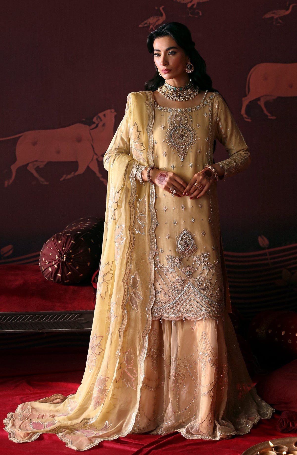 Emaan Adeel | Devdas Formals | MEERA -  Emaan Adeel Formal - Original Designer Dress - House of Maryam
