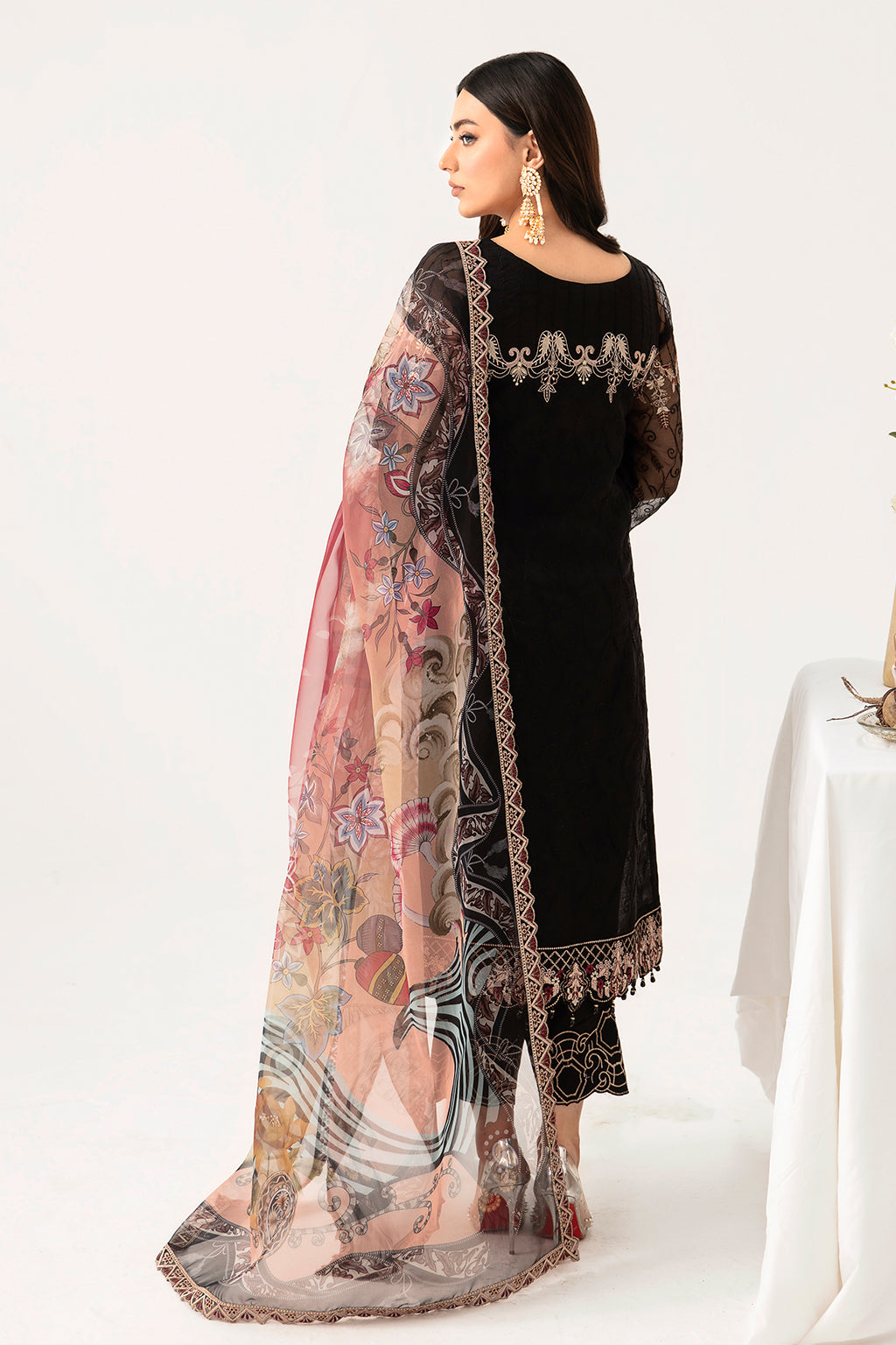 Ramsha | Minhal Organza Collection | M-1105 -  Ramsha Formal - Original Designer Dress - House of Maryam