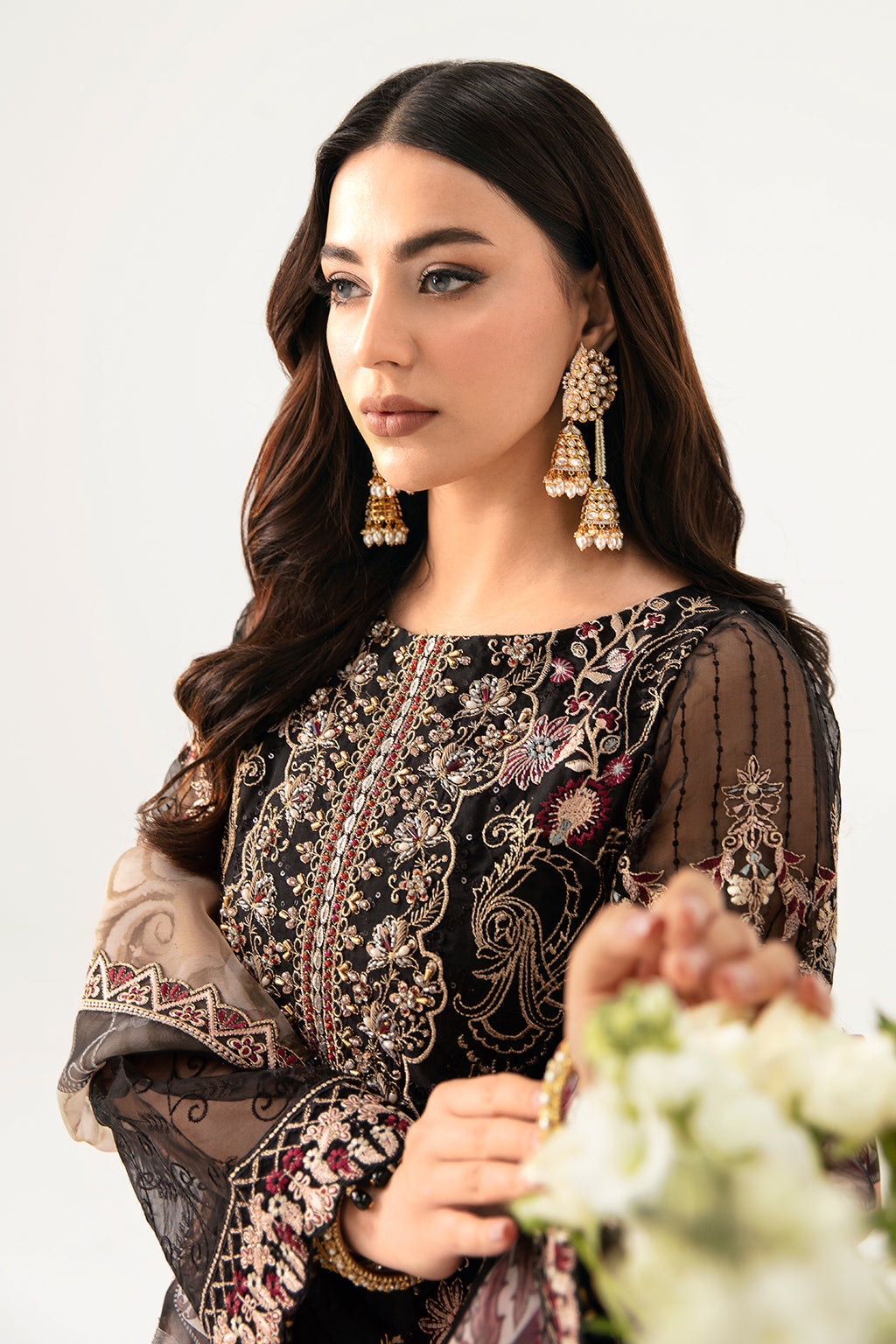 Ramsha | Minhal Organza Collection | M-1105 by Designer Ramsha - House of Maryam - Pakistani Designer Ethnic Wear in {{ shop.shopifyCountryName }}