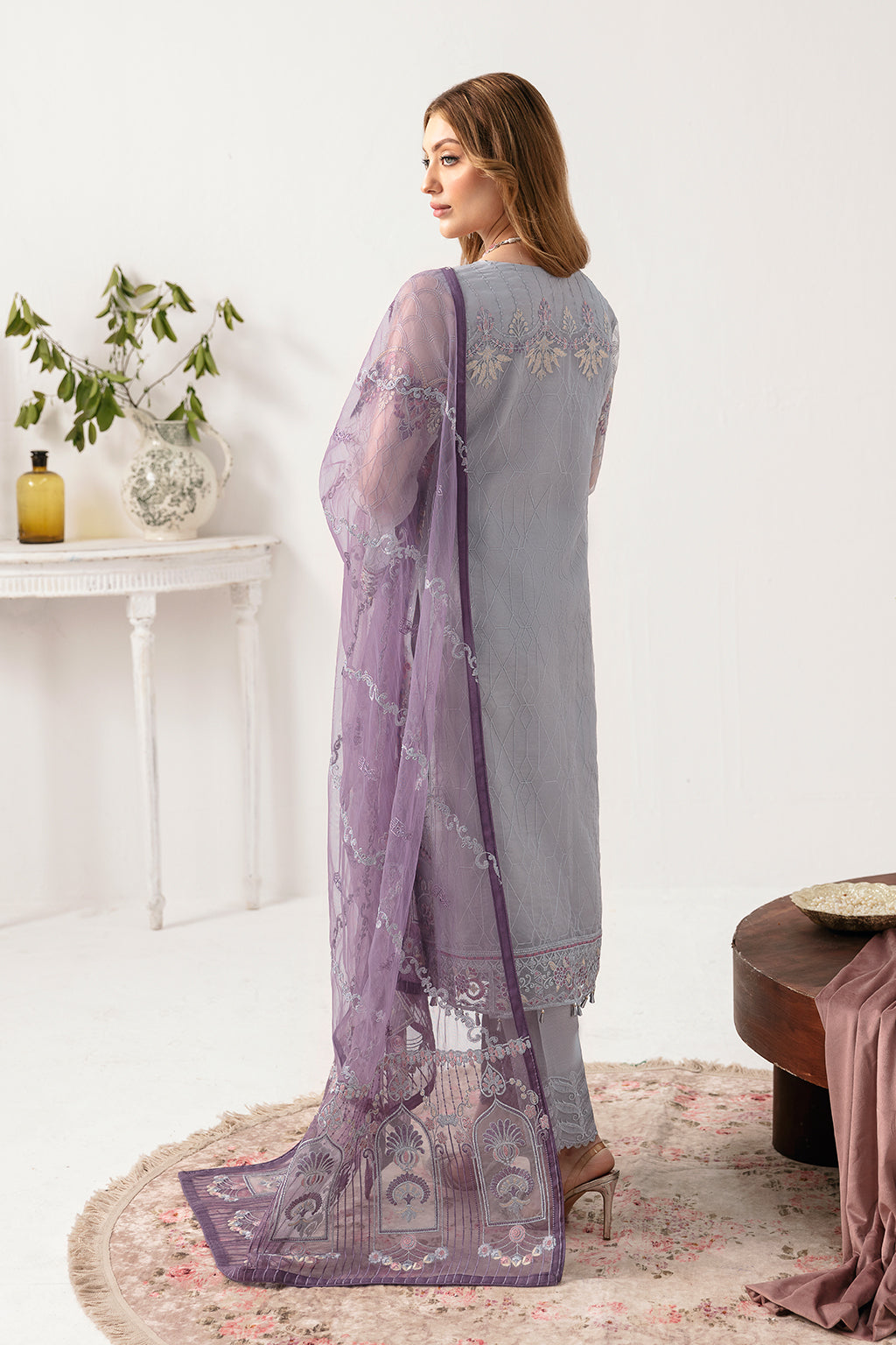 Ramsha | Minhal Organza Collection | M-1104 -  Ramsha Formal - Original Designer Dress - House of Maryam