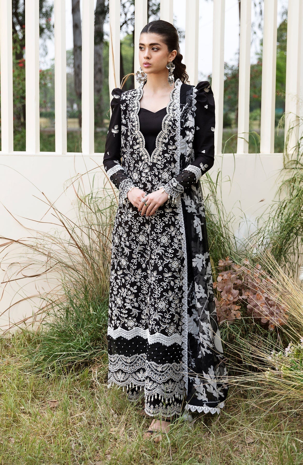 Zevk | Flora Festive Lawn | DUSK -  Zevk Luxury - Original Designer Dress - House of Maryam