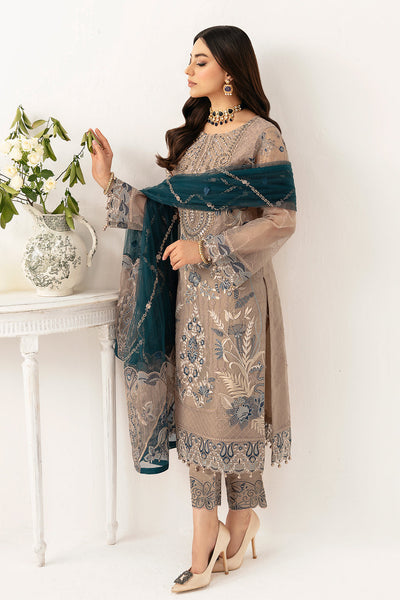 Ramsha | Minhal Organza Collection | M-1106 -  Ramsha Formal - Original Designer Dress - House of Maryam