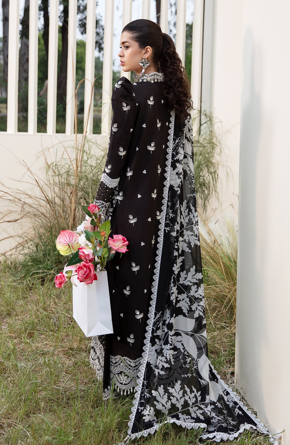 Zevk | Flora Festive Lawn | DUSK -  Zevk Luxury - Original Designer Dress - House of Maryam
