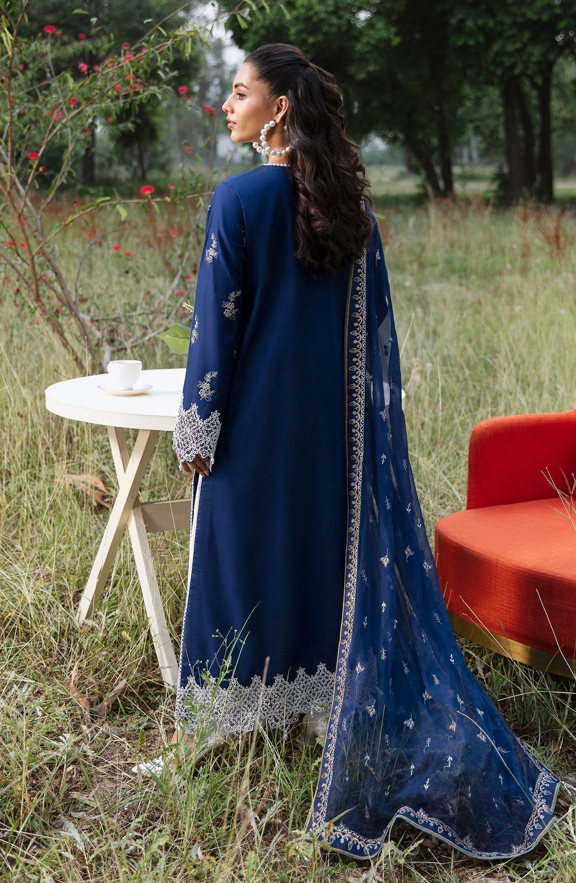 Zevk | Flora Festive Lawn | DAISY -  Zevk Luxury - Original Designer Dress - House of Maryam