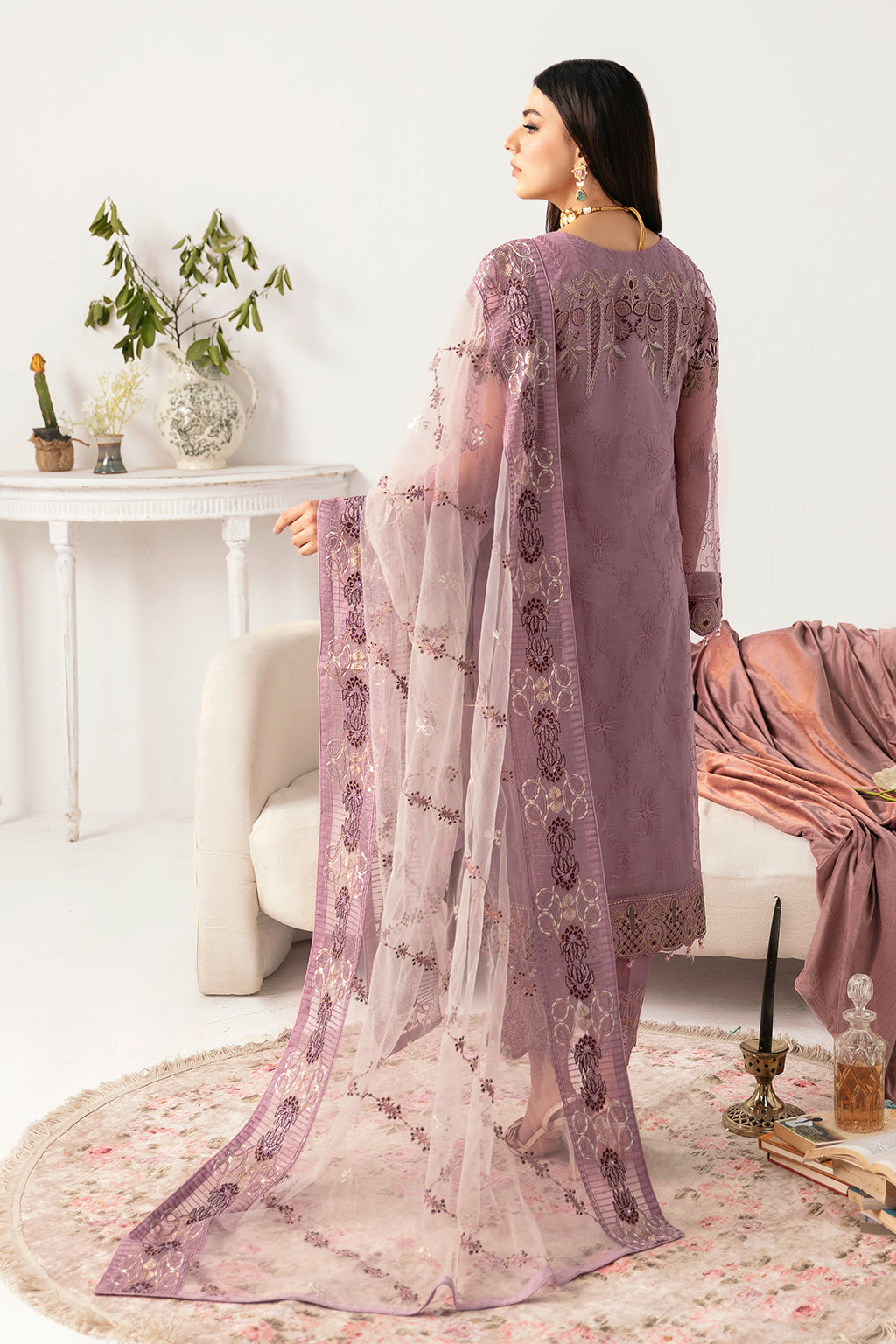 Ramsha | Minhal Organza Collection | M-1107 -  Ramsha Formal - Original Designer Dress - House of Maryam