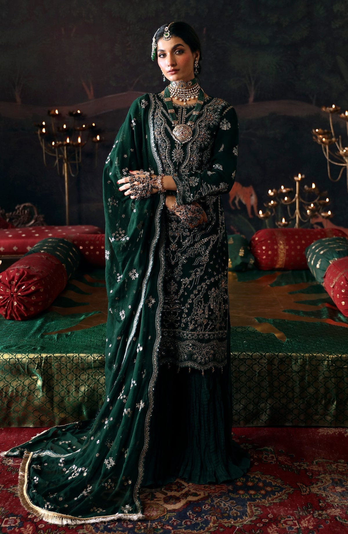 Emaan Adeel | Devdas Formals | BAIGAM BANO -  Emaan Adeel Formal - Original Designer Dress - House of Maryam