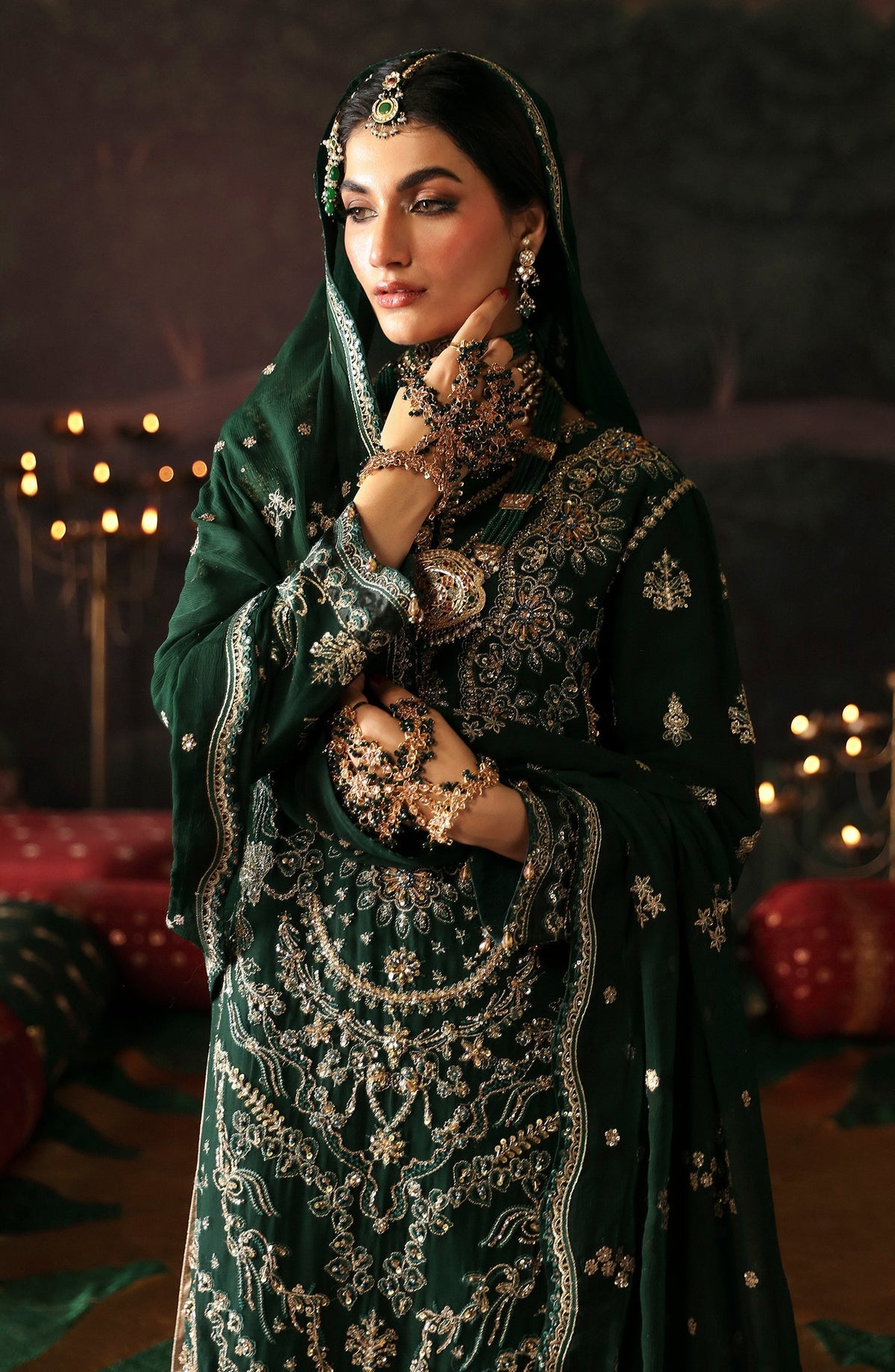 Emaan Adeel | Devdas Formals | BAIGAM BANO -  Emaan Adeel Formal - Original Designer Dress - House of Maryam