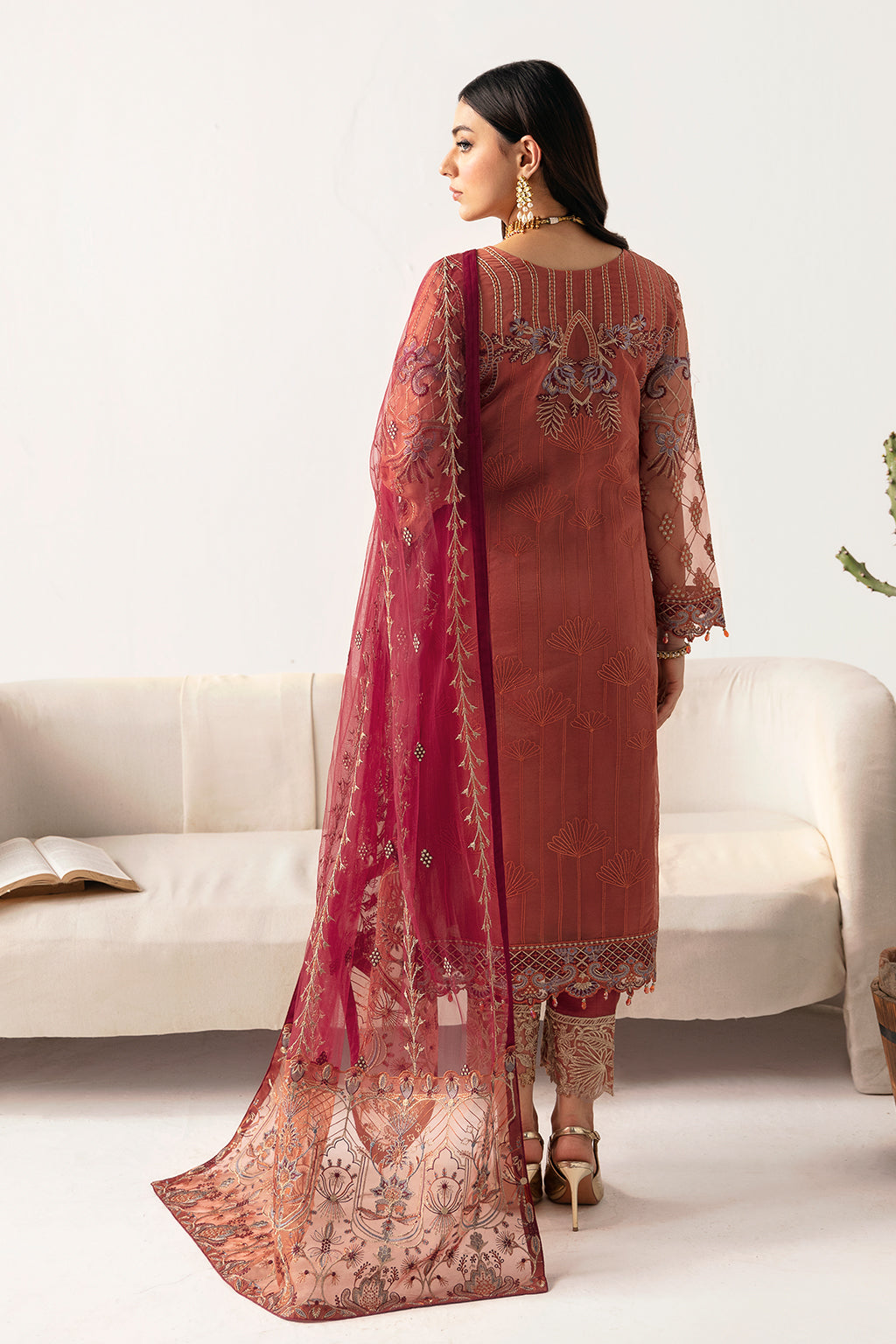 Ramsha | Minhal Organza Collection | M-1103 -  Ramsha Formal - Original Designer Dress - House of Maryam