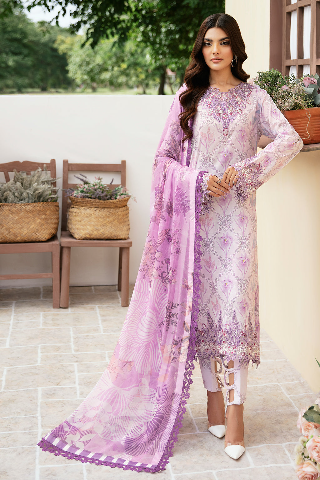 Ramsha | Rangrez Lawn Collection | N-504 -  Ramsha Luxury - Original Designer Dress - House of Maryam