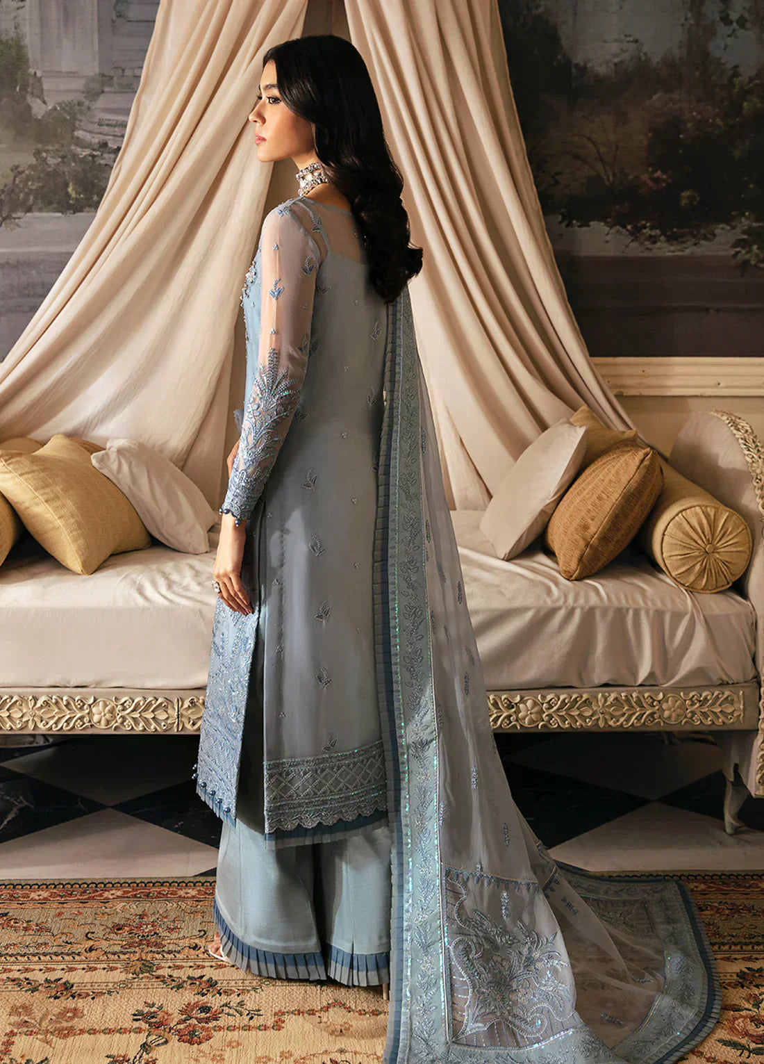 Gulaal | Embroidered Chiffon 23 | Zuria -  Gulaal Formal -  House of Maryam