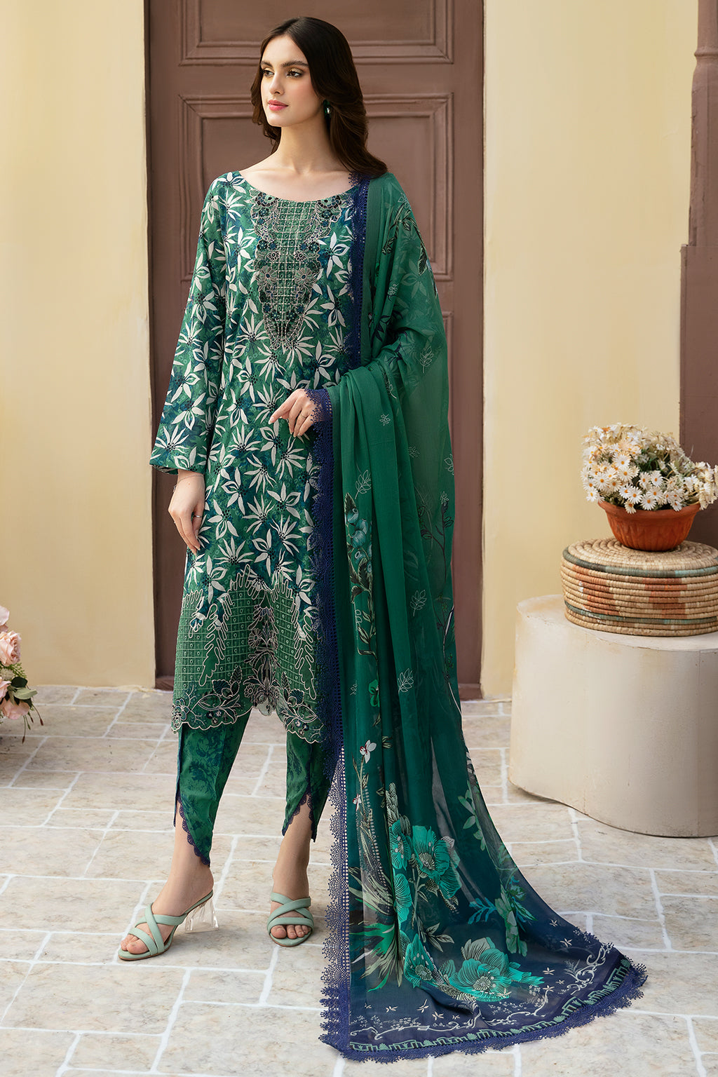 Ramsha | Rangrez Lawn Collection | N-507 by Designer Ramsha - House of Maryam - Pakistani Designer Ethnic Wear in {{ shop.shopifyCountryName }}